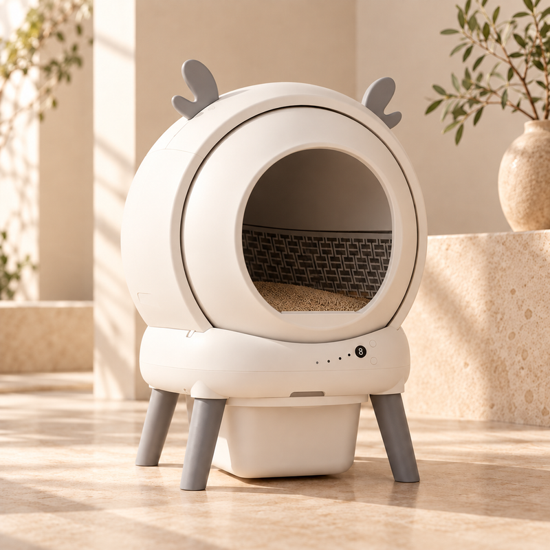 Cocon, litière automatique fermée et connectée pour chat – Miaule