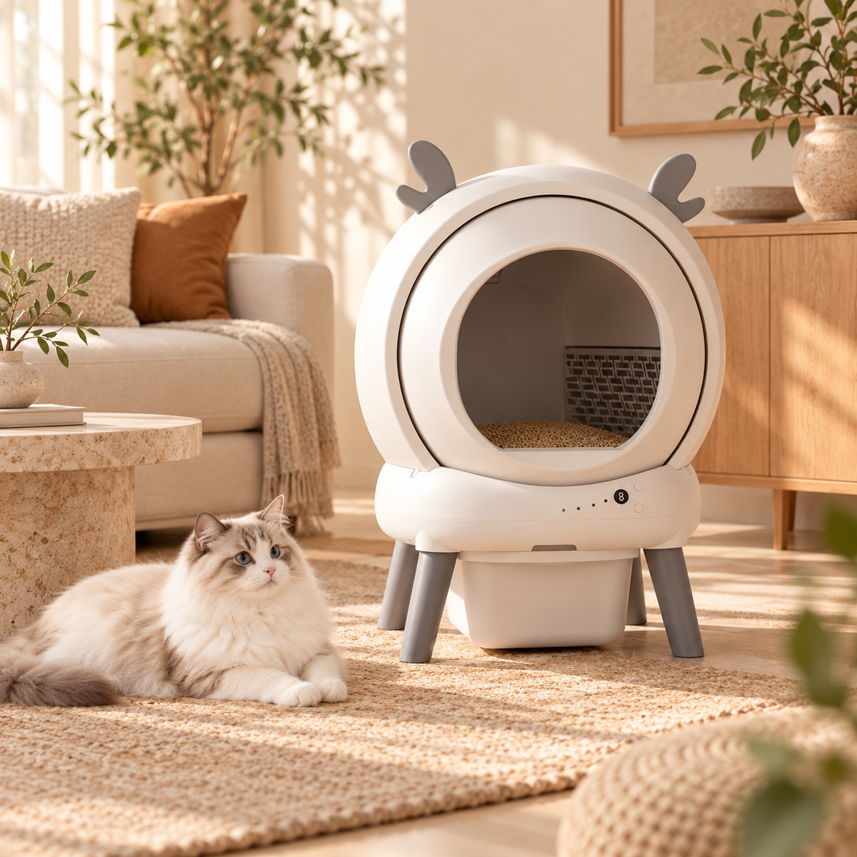 Cocon, litière automatique fermée et connectée pour chat – photo 10
