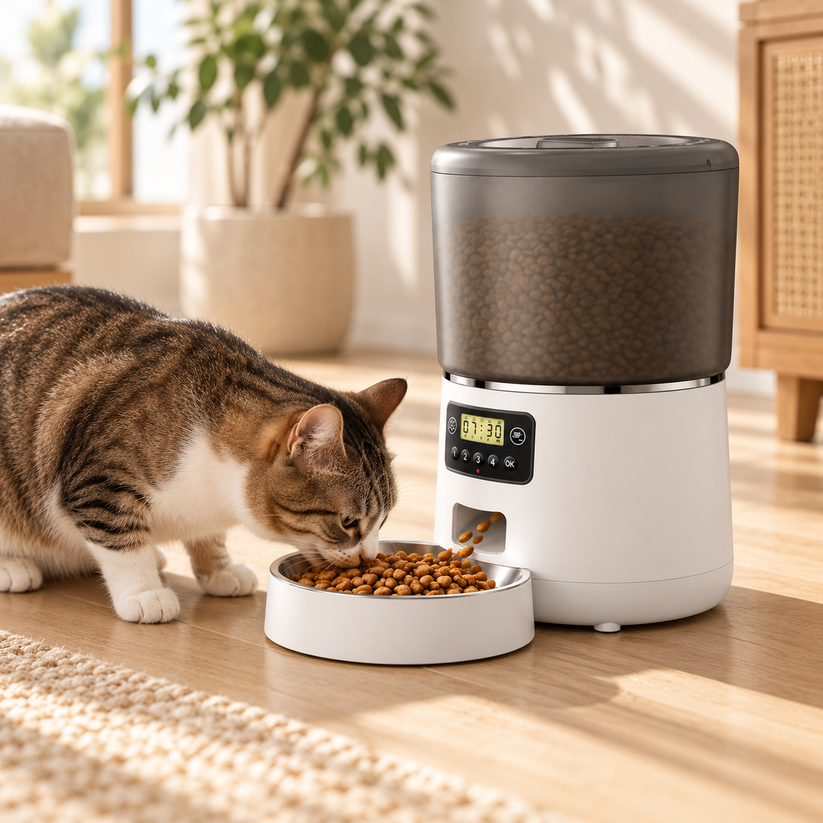 Distributeur automatique de croquettes pour chat 4 L – photo 2