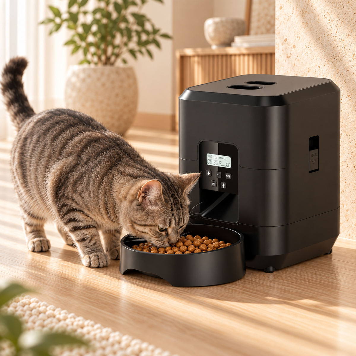 Distributeur de croquettes connecté Wi-Fi pour chat 2 L – photo 2