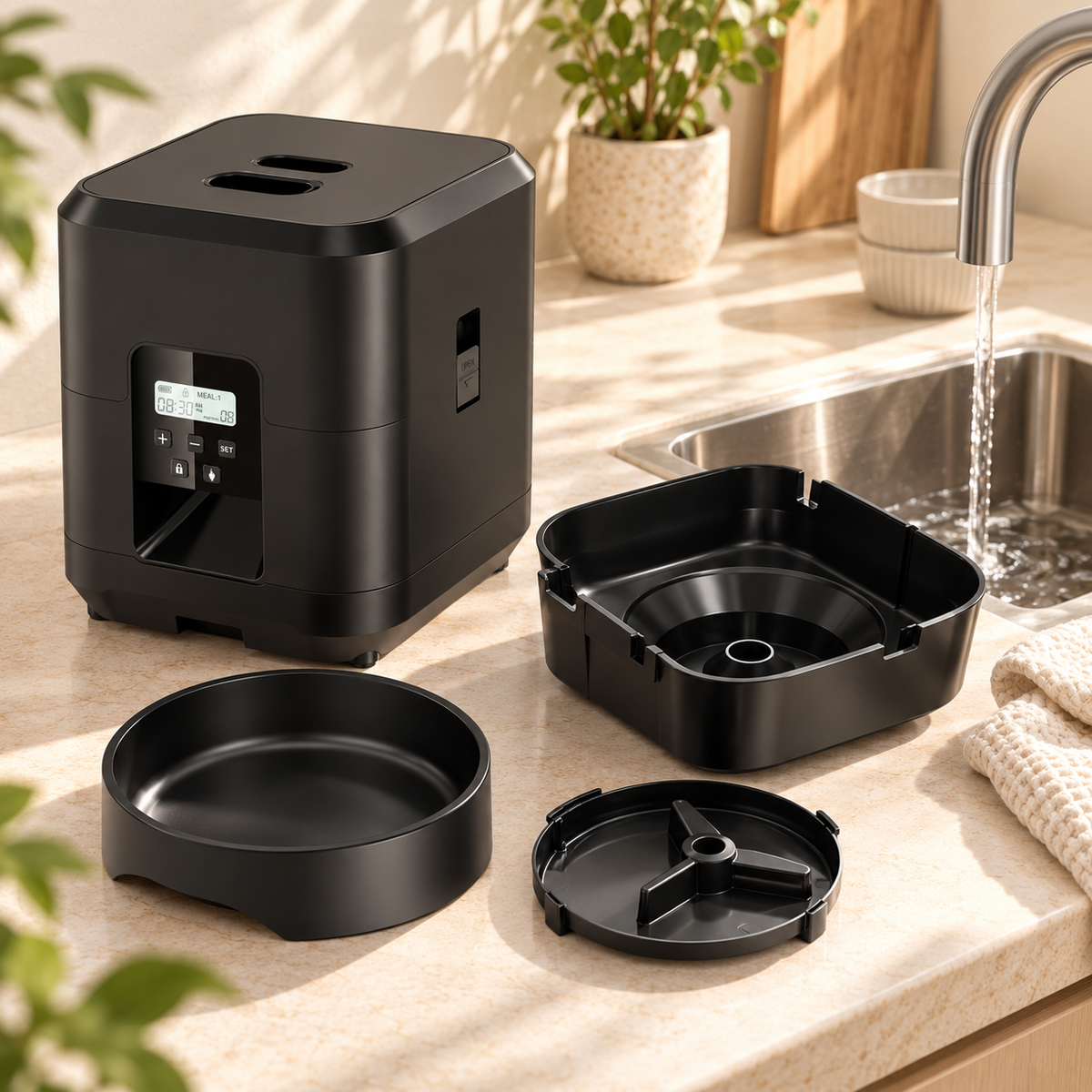 Distributeur de croquettes connecté Wi-Fi pour chat 2 L – photo 6