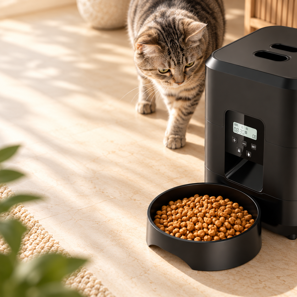 Distributeur de croquettes connecté Wi-Fi pour chat 2 L – photo 9