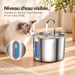 Fontaine à eau inox pour chat 2,2 L – photo 4