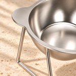 Gamelle surélevée inclinée en inox pour chat – photo 4