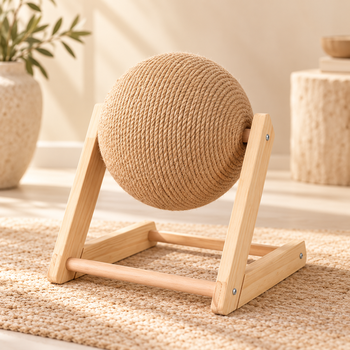 Griffoir boule en sisal pour chat – Miaule