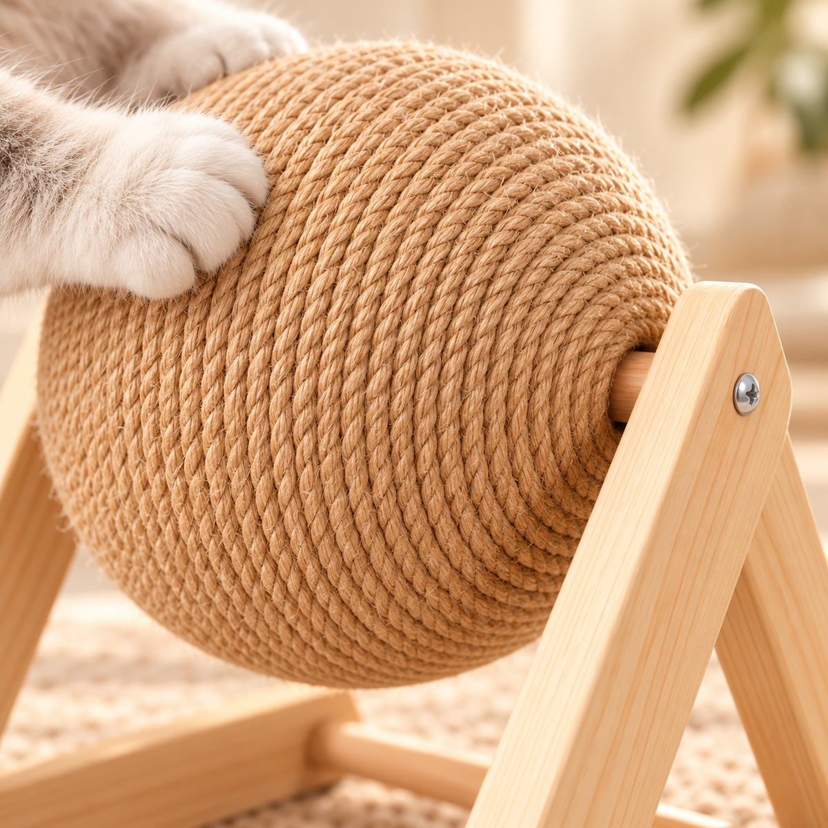 Griffoir boule en sisal pour chat – photo 3