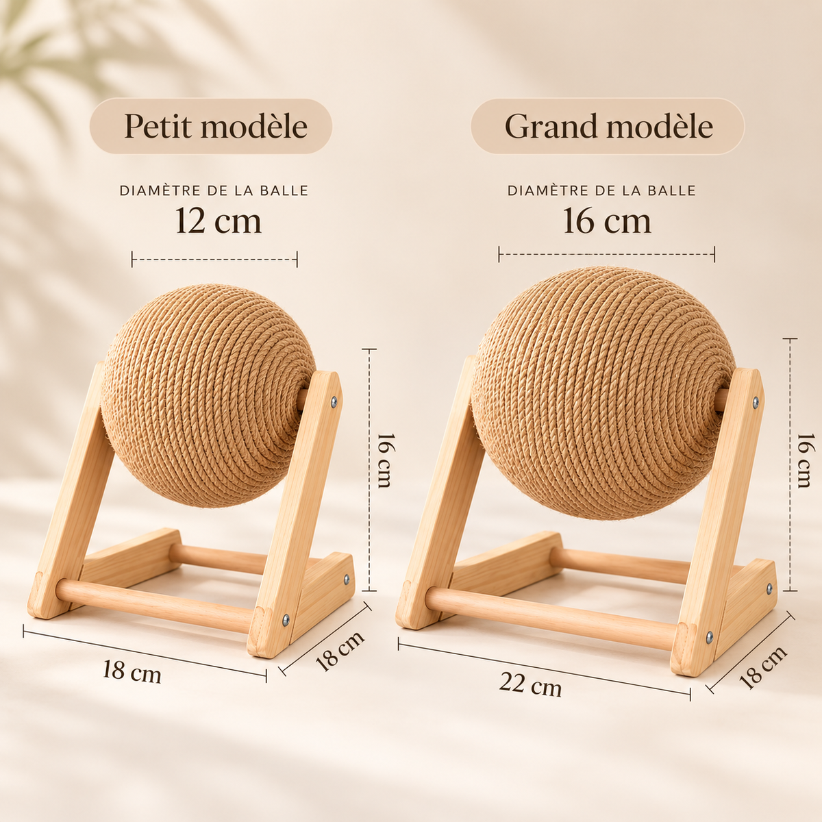 Griffoir boule en sisal pour chat – photo 4