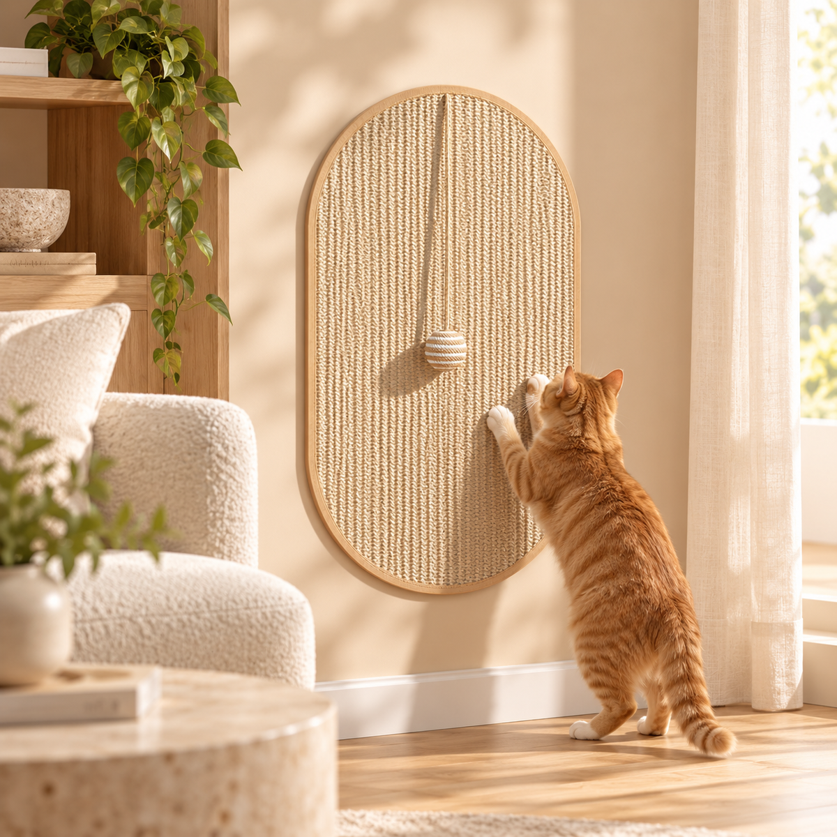 Griffoir mural en sisal pour chat – Miaule
