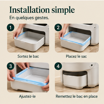 Sacs à cordon pour litière automatique – photo 4