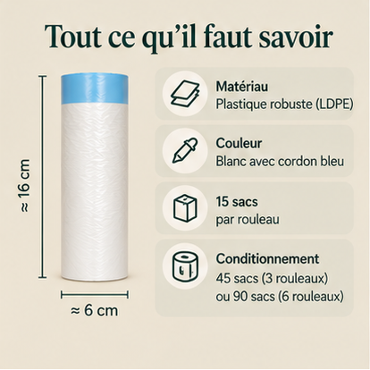 Sacs à cordon pour litière automatique – photo 6