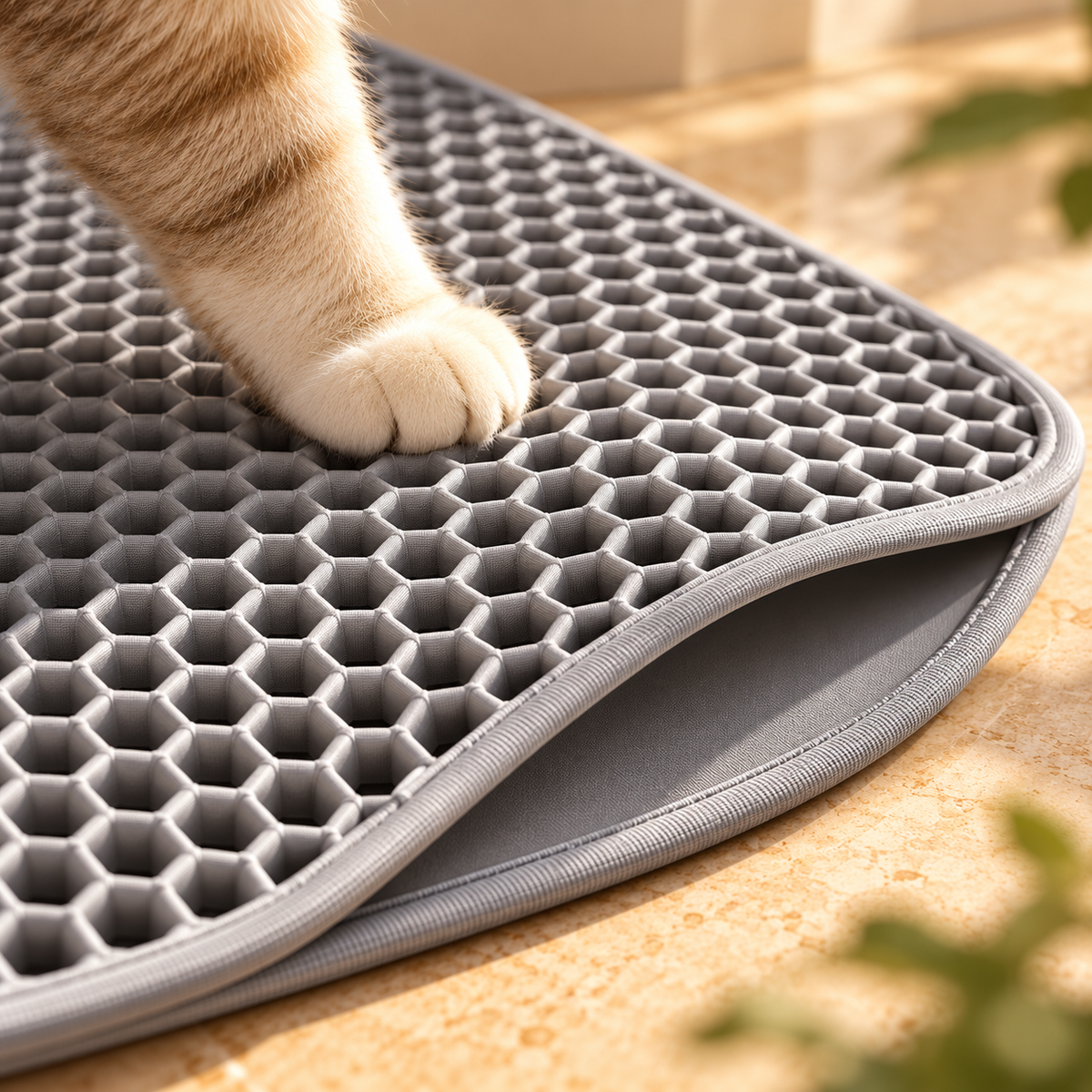 Tapis de litière double couche pour chat – photo 6