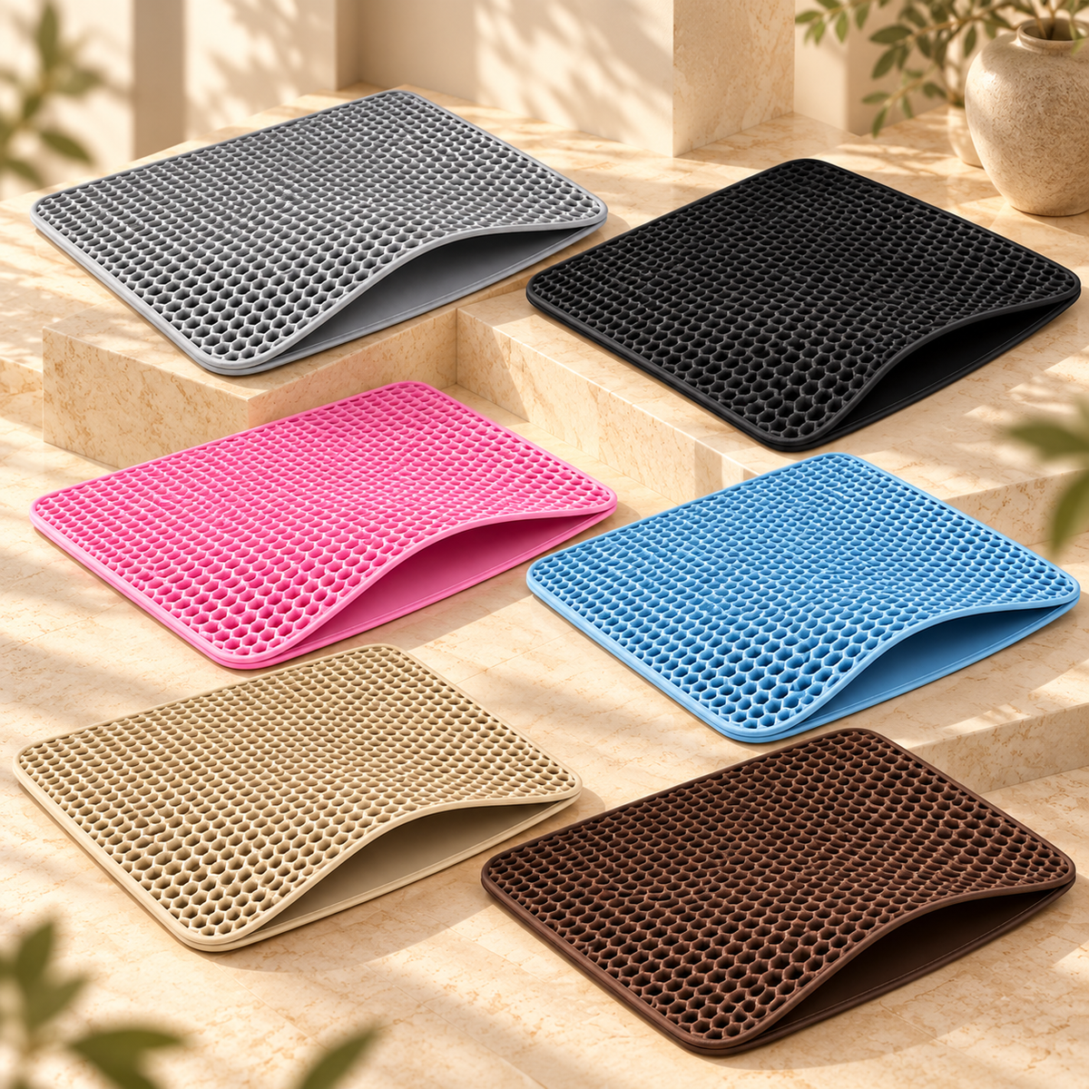 Tapis de litière double couche pour chat – photo 7